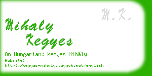 mihaly kegyes business card
